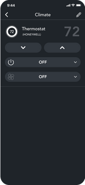 Adjust your temperature from brilliant mobile app