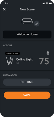 Create Scenes from brilliant mobile app