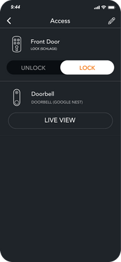 Unlock Door from brilliant mobile app