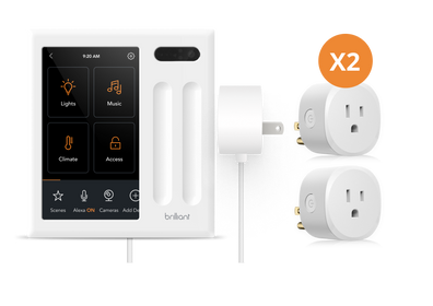 Plug-In Control and Two Smart Plugswhite