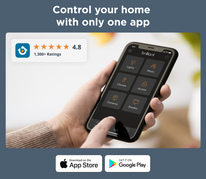 hand using mobile app