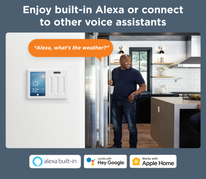 man using alexa voice assistant