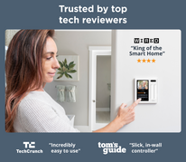 woman using light switch