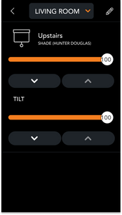 Brilliant Control screen