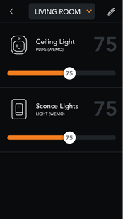 Entrance screen on brilliant smart control