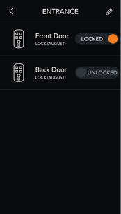 add action screen on brilliant smart control