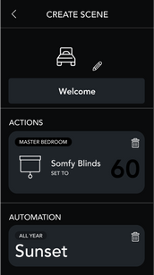 Create Scenes from brilliant smart control