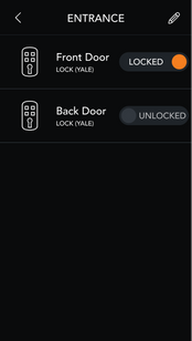 add action screen on brilliant smart control