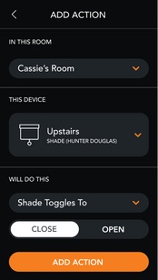 Brilliant Control screen