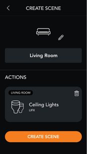 Create Scenes from brilliant smart control