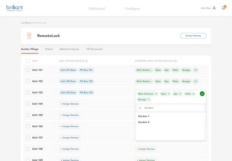 Works with remote lock Brilliant
