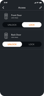 add action screen on brilliant mobile app