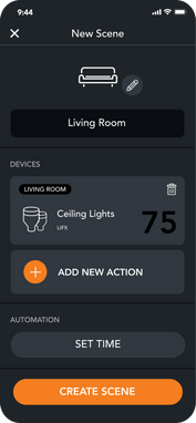 Create Scenes from brilliant mobile app