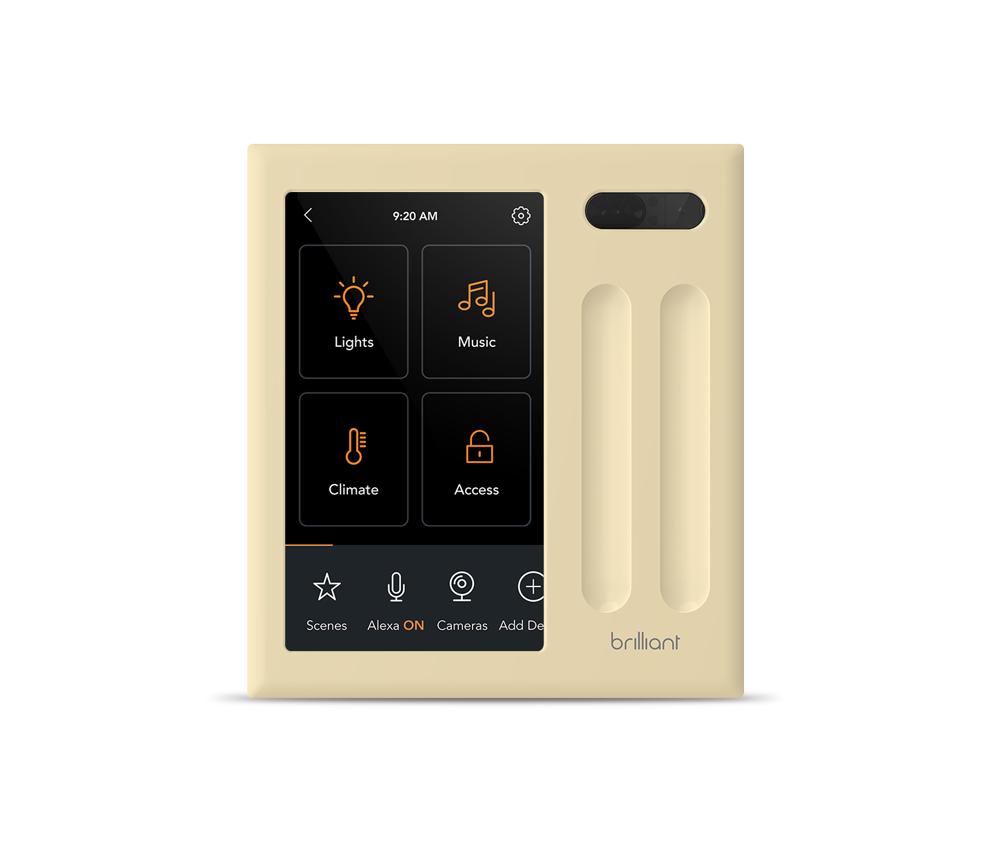 Smart Home Control 2-Switch Panel Snap-On Frame in Silver Smart Home Control 2-Switch Panel Snap-On Frame in Silver